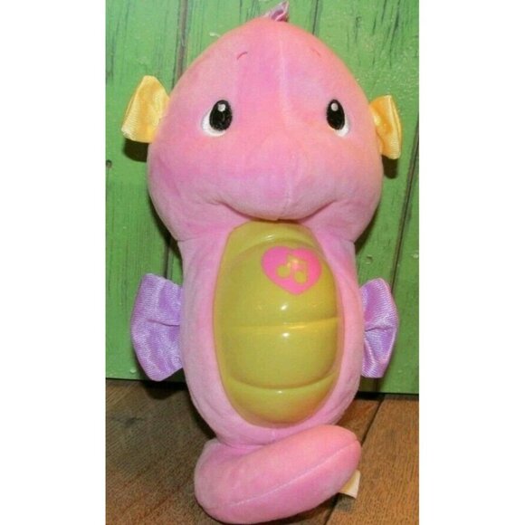 Fisher Price Soothe & Glow 2008 SEAHORSE Pink ~ Lights Up & Plays Soothing Music - Picture 1 of 3